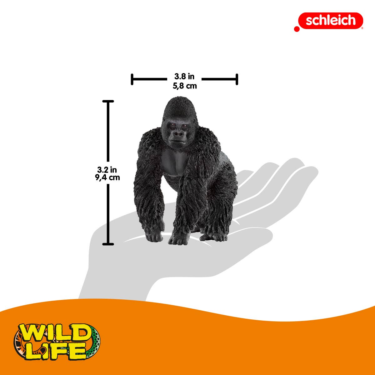 Gorilla, Male Jungle Animal Toy