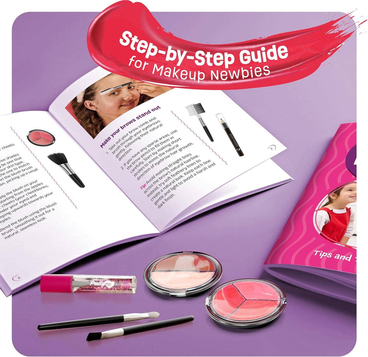 Makeup Set for Kids - Real Make Up Kit Safe for Little Girls