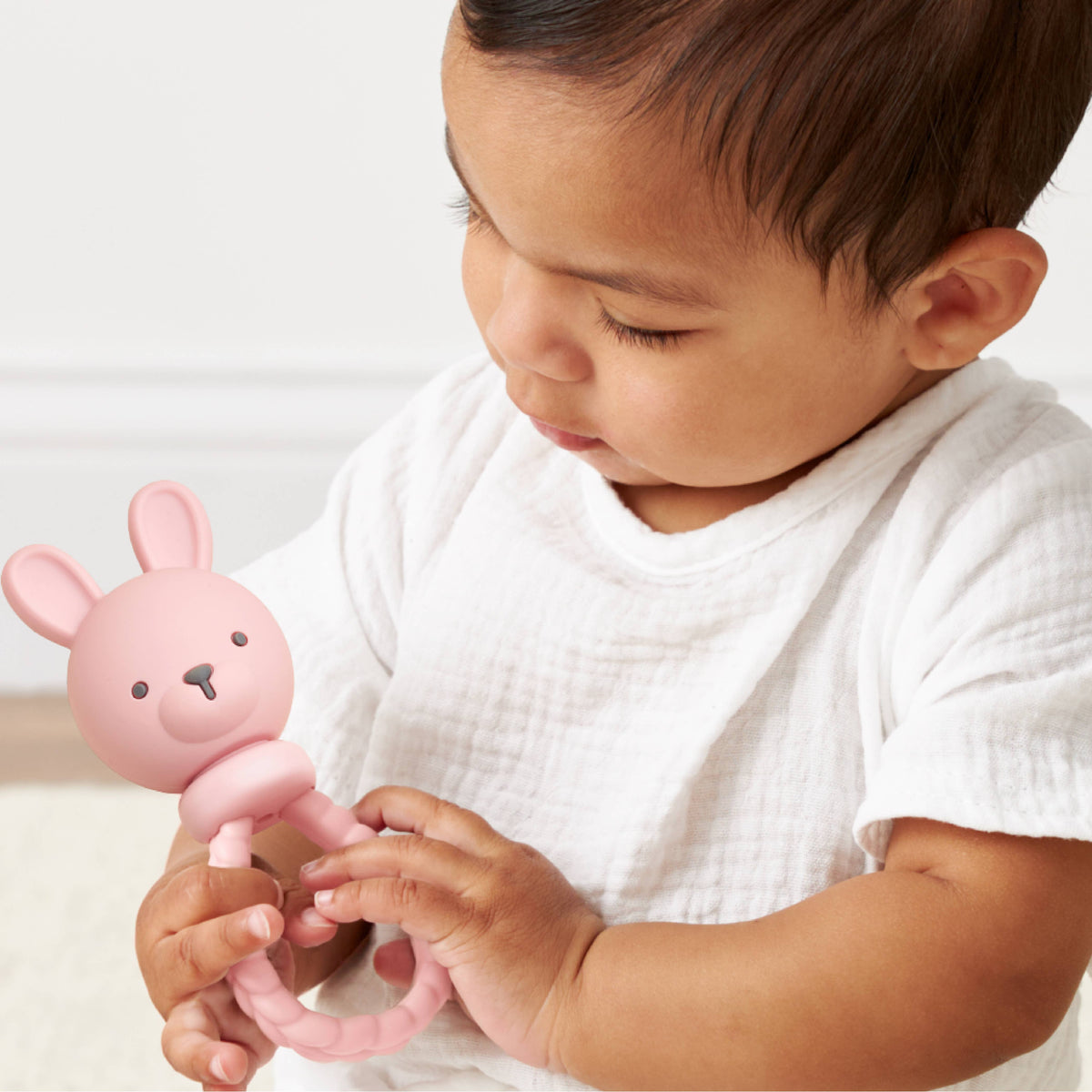 Pink Bunny Sweetie Rattle™