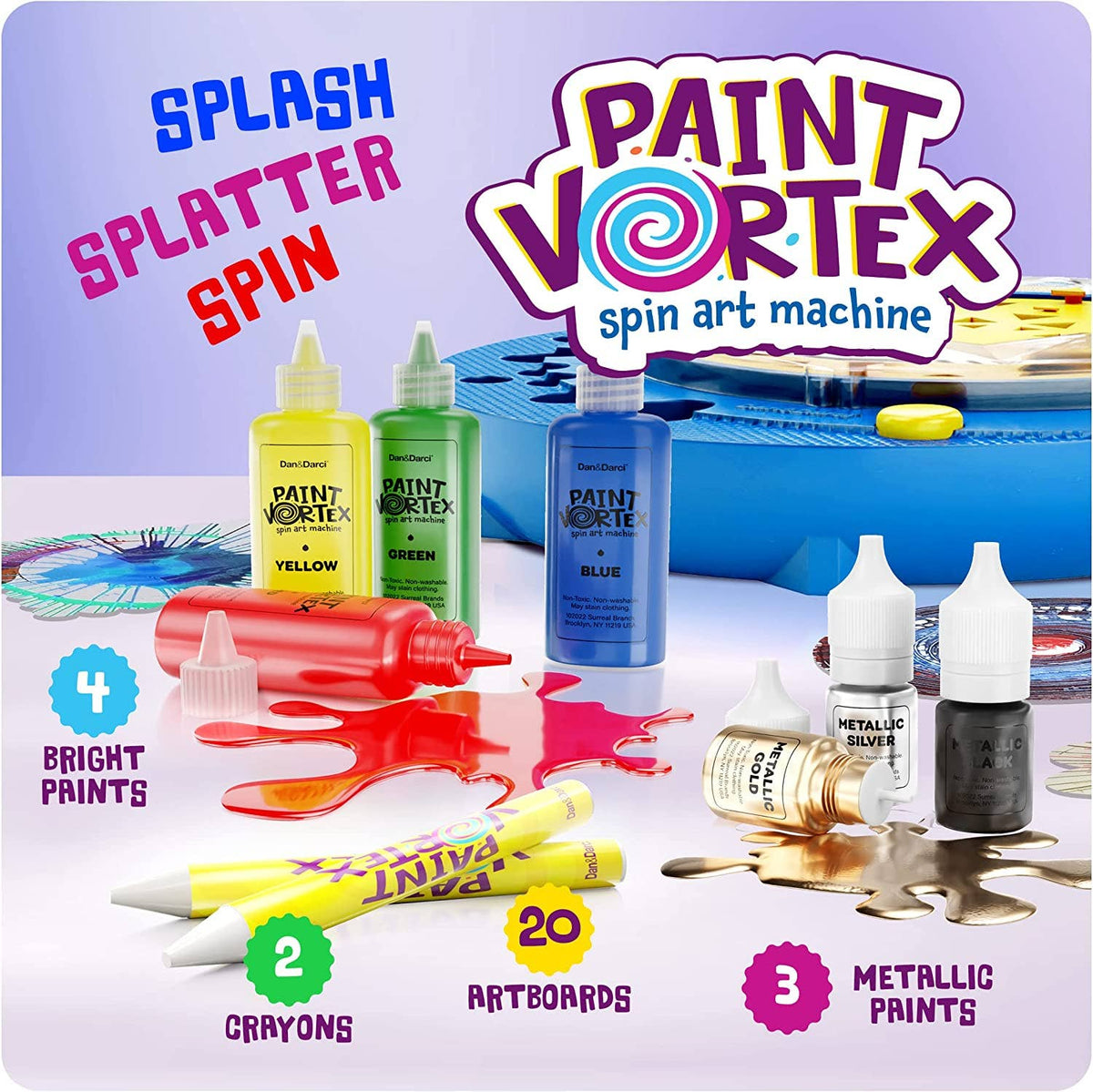 Spin Art Machine Kit - Paint Spiral Station Center