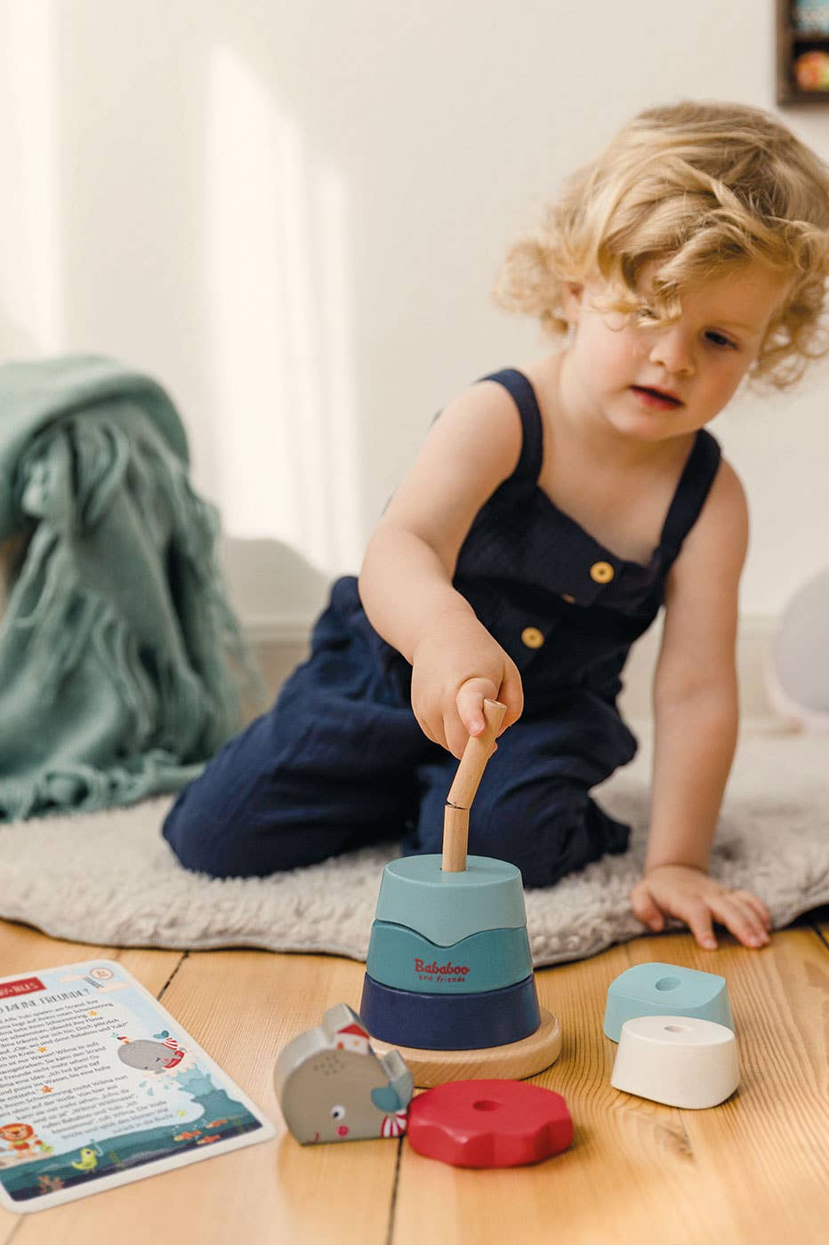 Wilma Whale Wooden Stacking Toy [18+ Months]