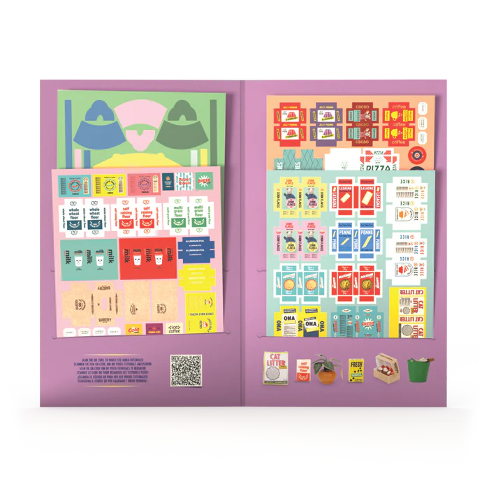 SAM & JULIA MOUSE MANSION DIE CUT PRINTS KITCHEN