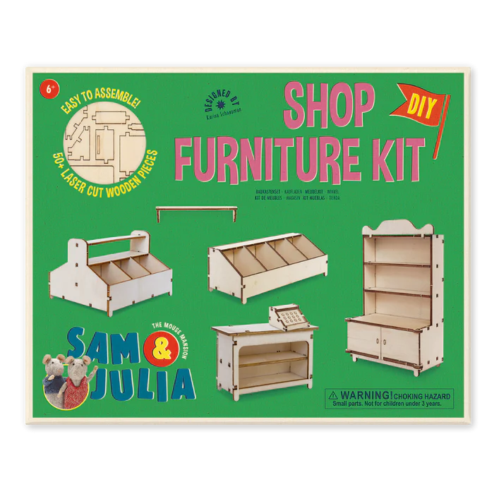 SAM & JULIA MOUSE HOUSE FURNITURE KIT SHOP