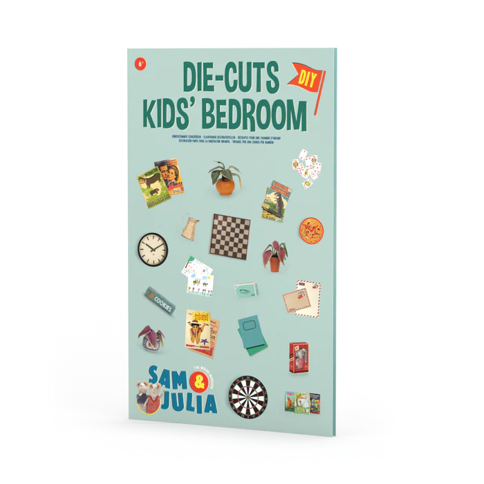 SAM & JULIA MOUSE MANSION DIE CUT PRINTS KID'S BEDROOM