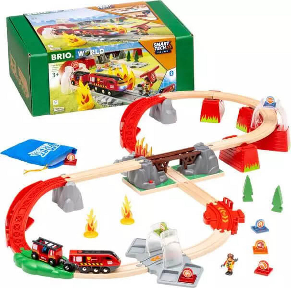 BRIO 36004 SMART TECH SOUND FIRE RESCUE SET