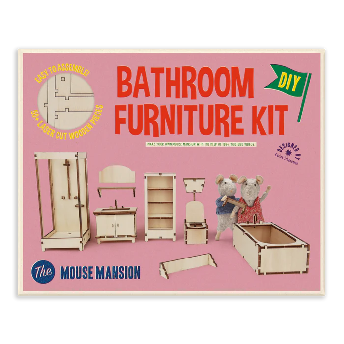 SAM & JULIA MOUSE HOUSE FURNITURE BATHROOM