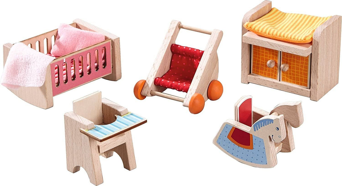 Little Friends Childrens Nursery Room - Dollhouse Furniture For 4" Bendy Dolls-Kidding Around NYC