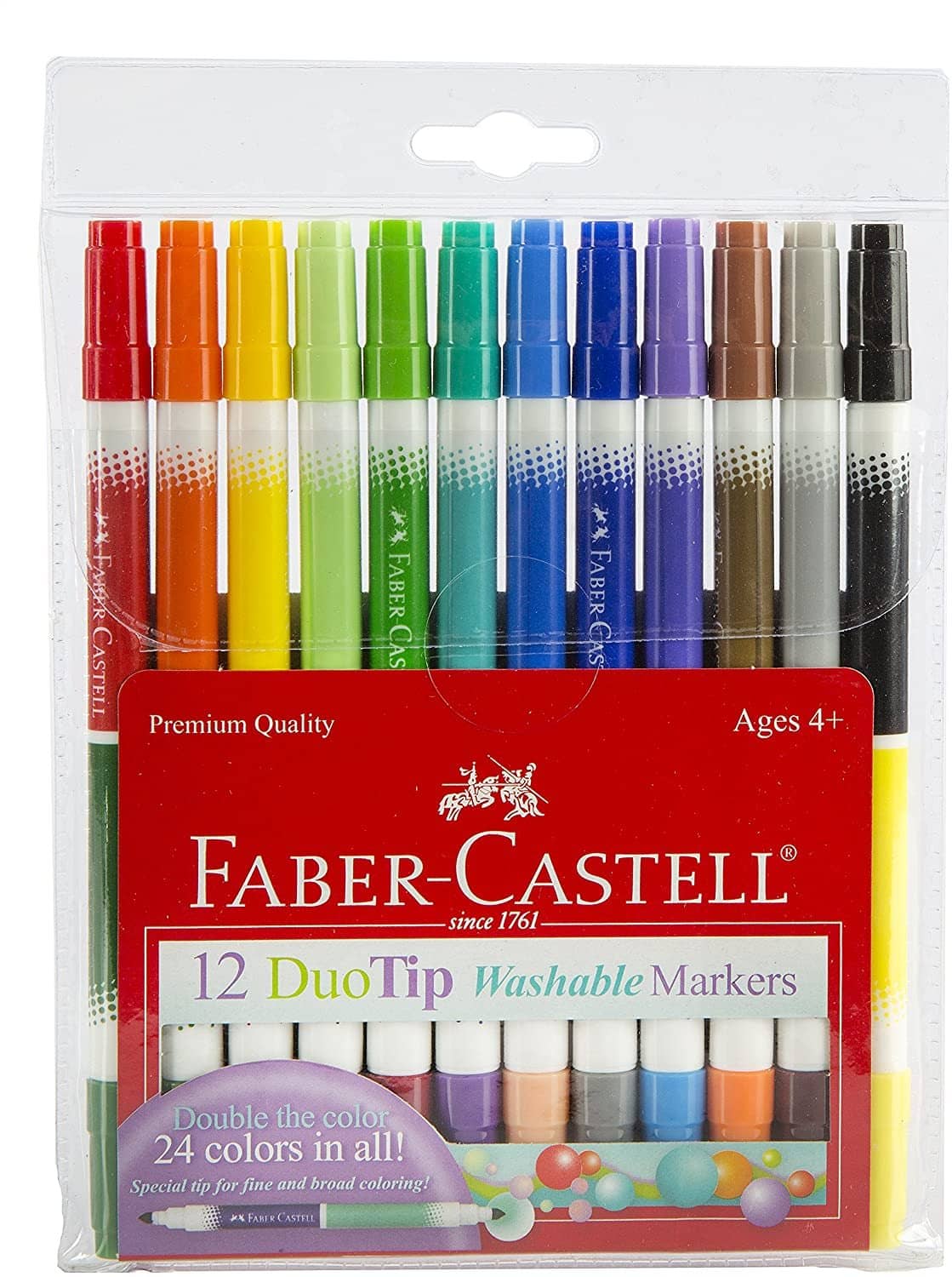 12Ct Duo Tip Washable Markers Cs/12-Kidding Around NYC